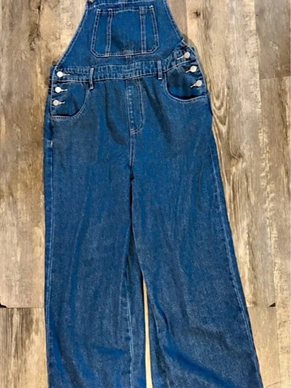 Fashion Jeans Women's Blue Denim Overalls